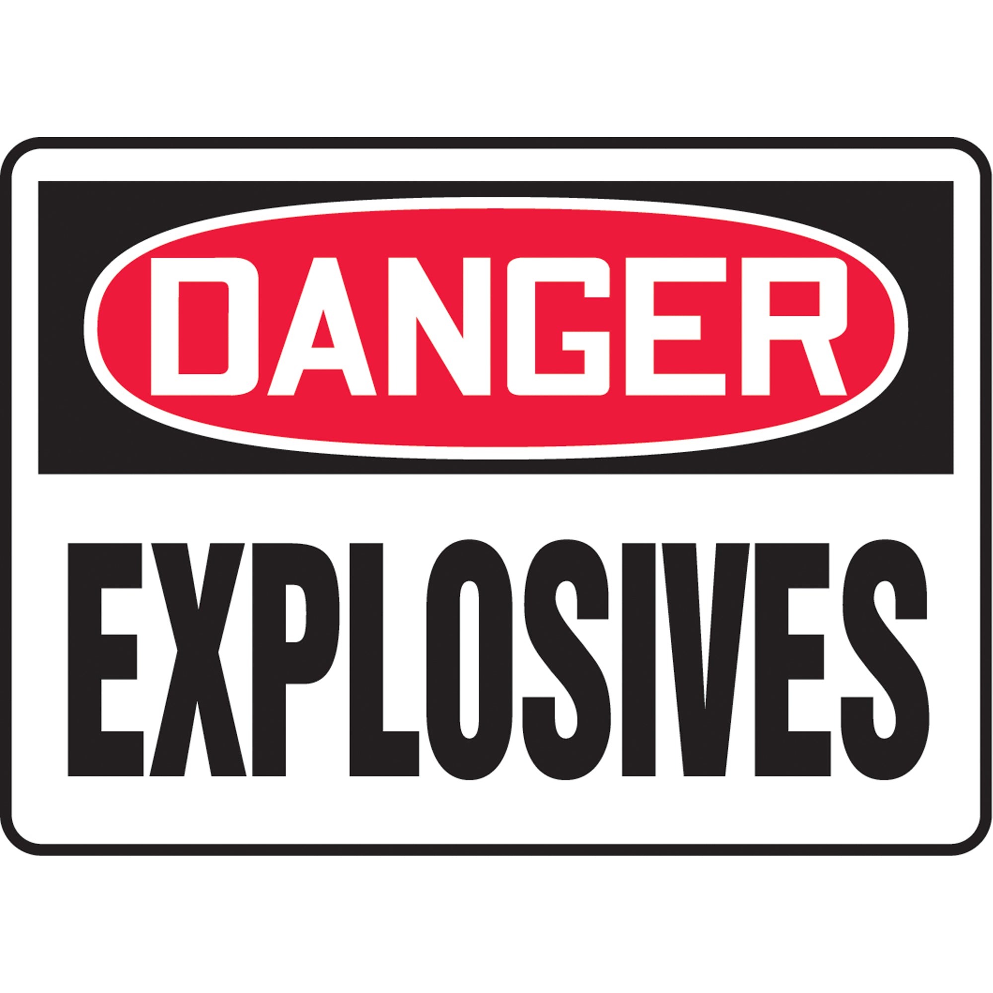 ""Explosives"" Sign - SK245
