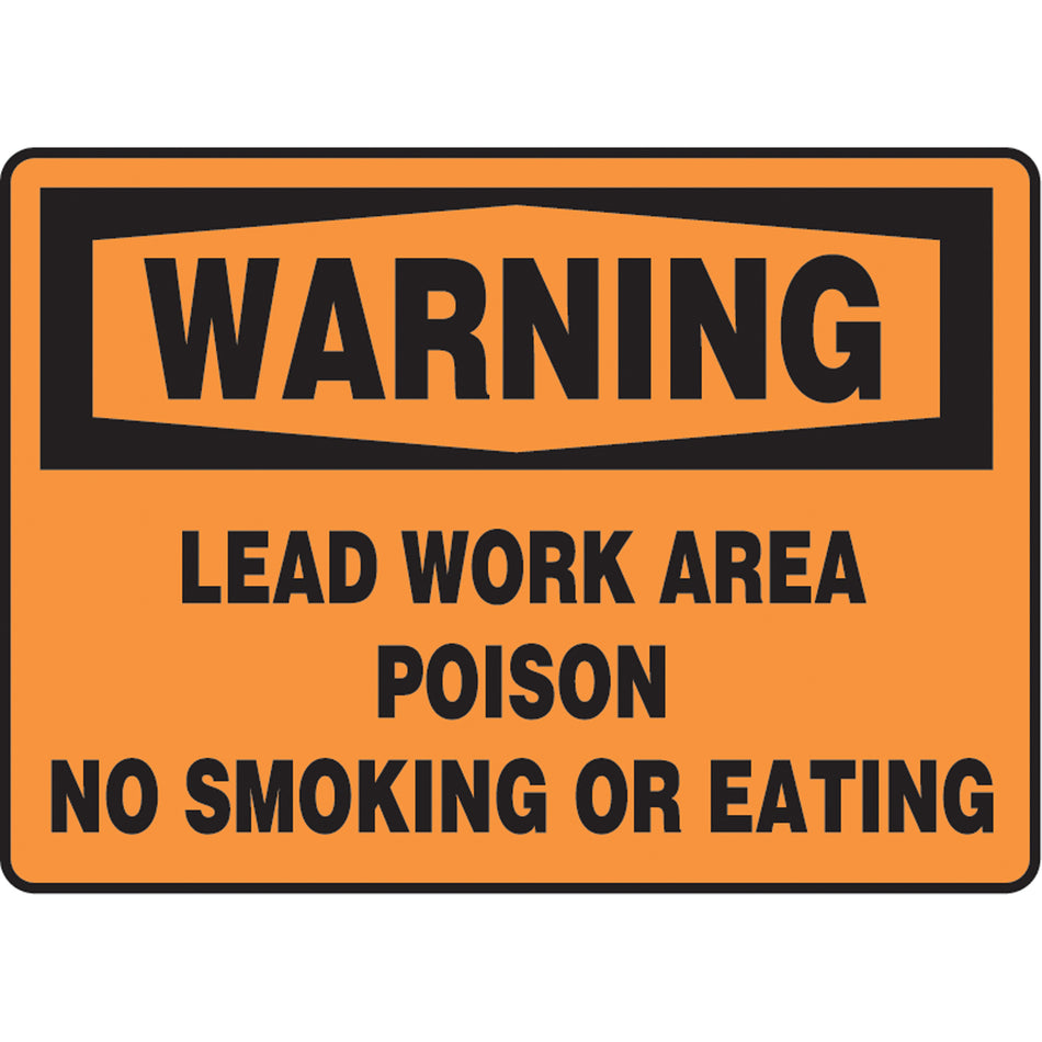 ""Lead Work Area"" Sign - SK616