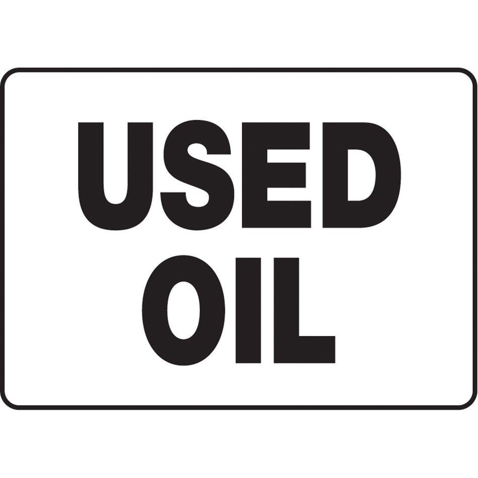 ""Used Oil"" Sign - SAD148