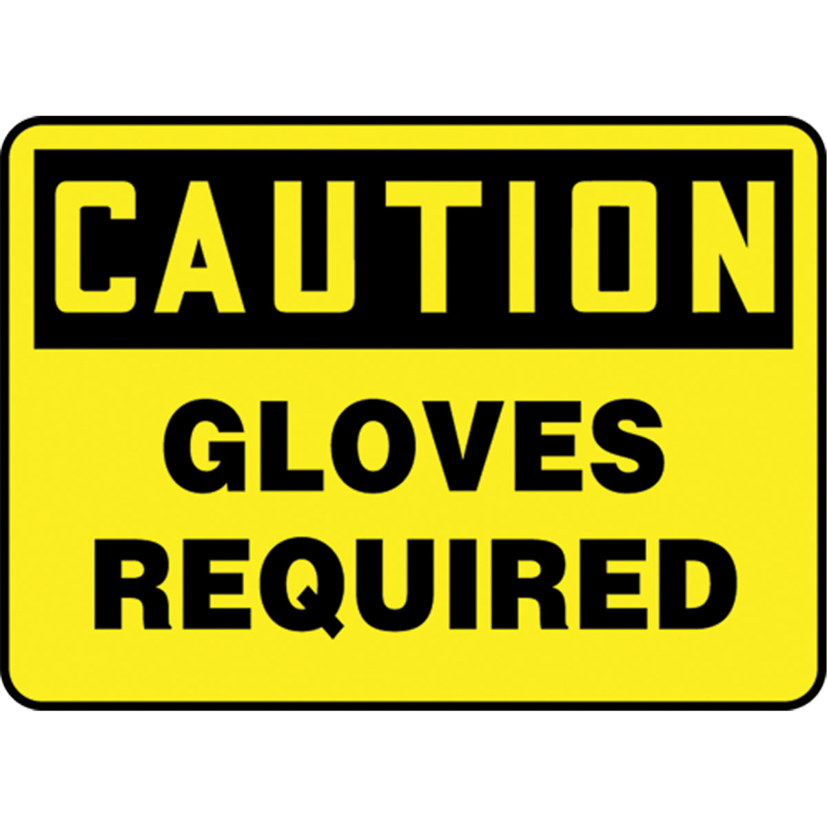 ""Gloves Required"" Sign - SK773