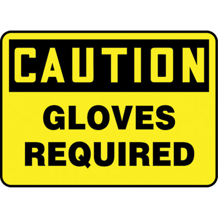 ""Gloves Required"" Sign - SK773