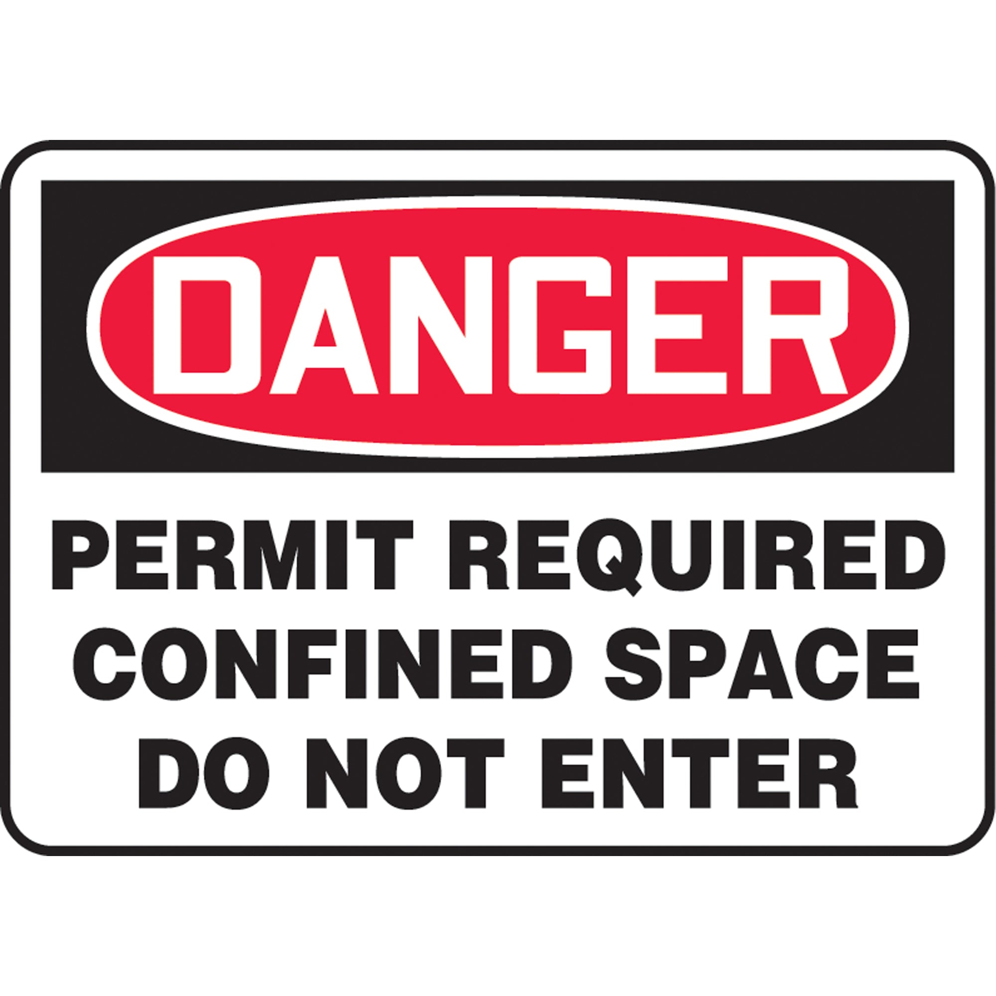 ""Permit Required Confined Space"" Sign - SK863