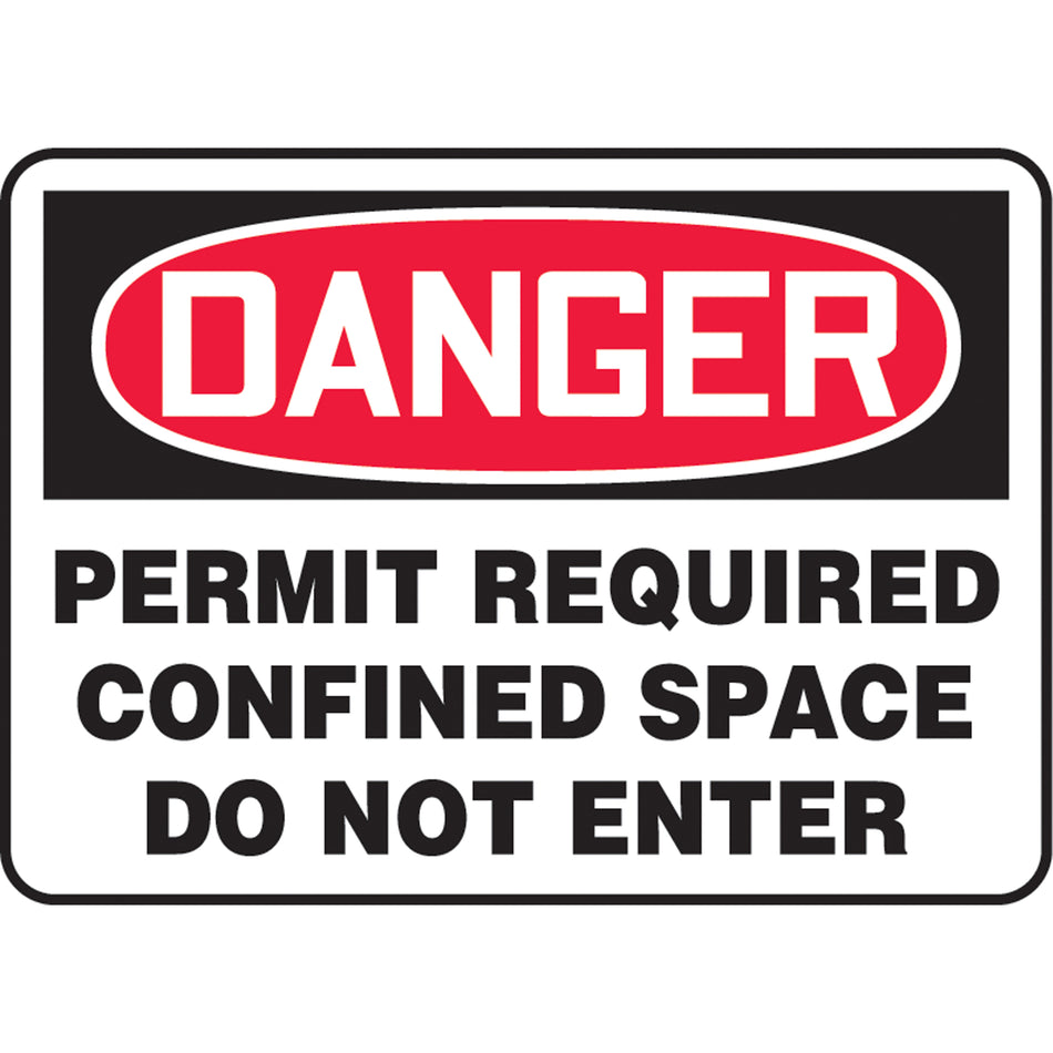 ""Permit Required Confined Space"" Sign - SK863