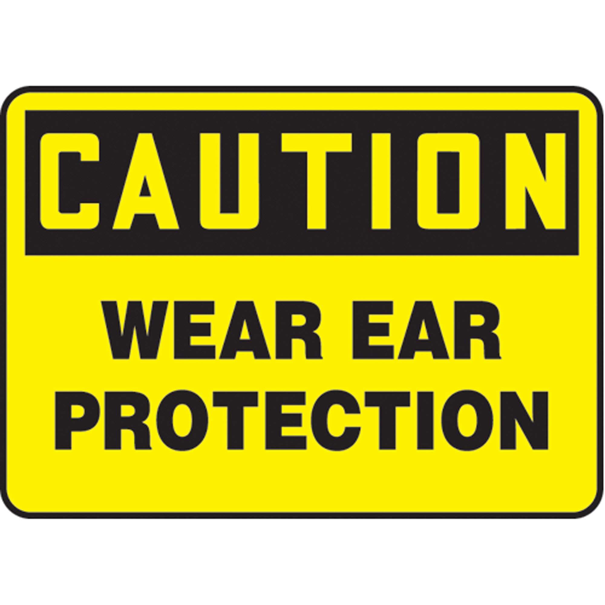 ""Wear Ear Protection"" Sign - SM247