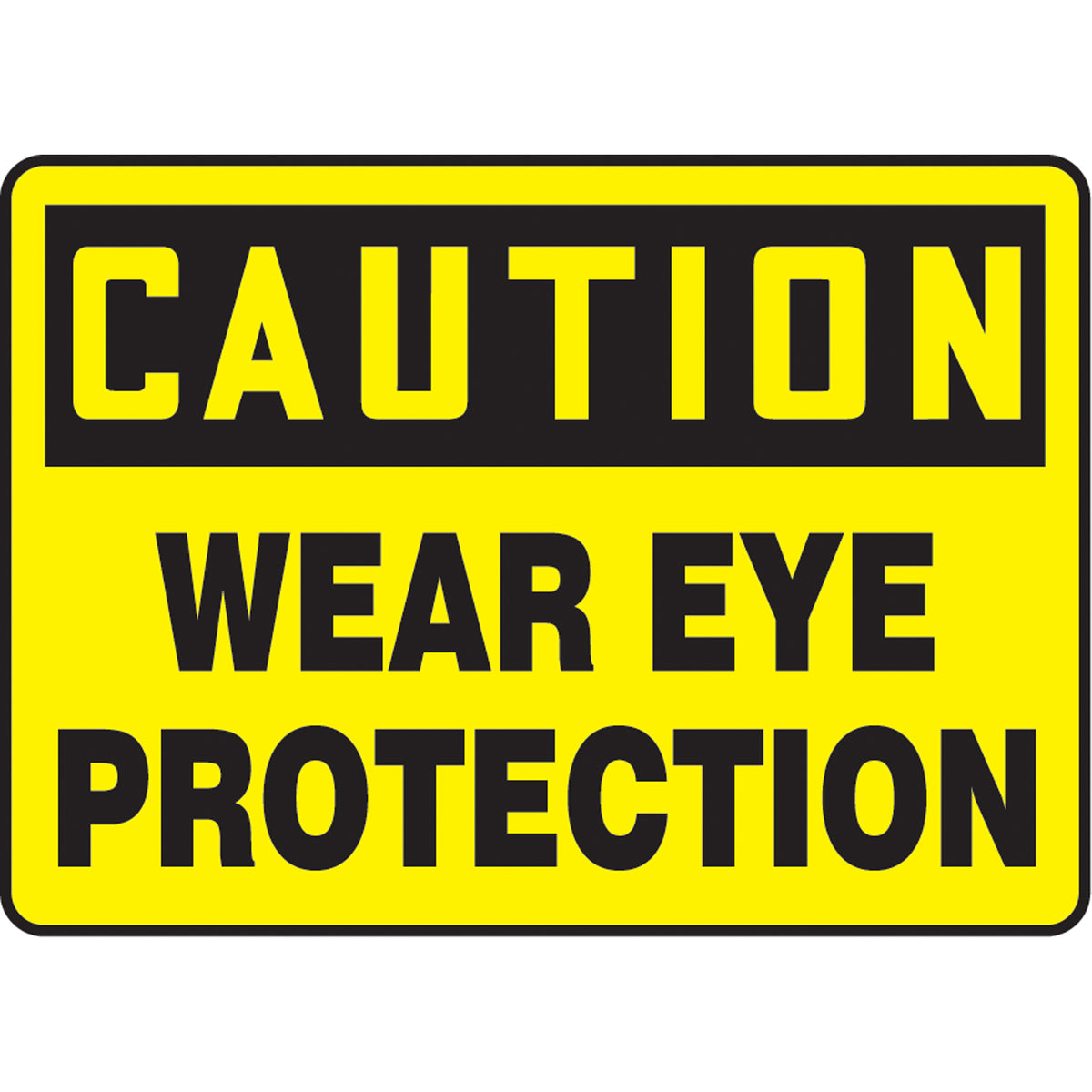 ""Wear Eye Protection"" Sign - SM307
