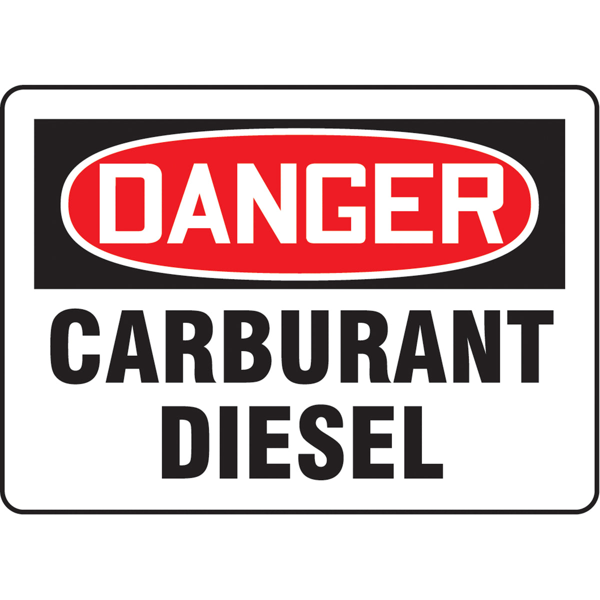 ""Carburant Diesel"" Sign - SO448