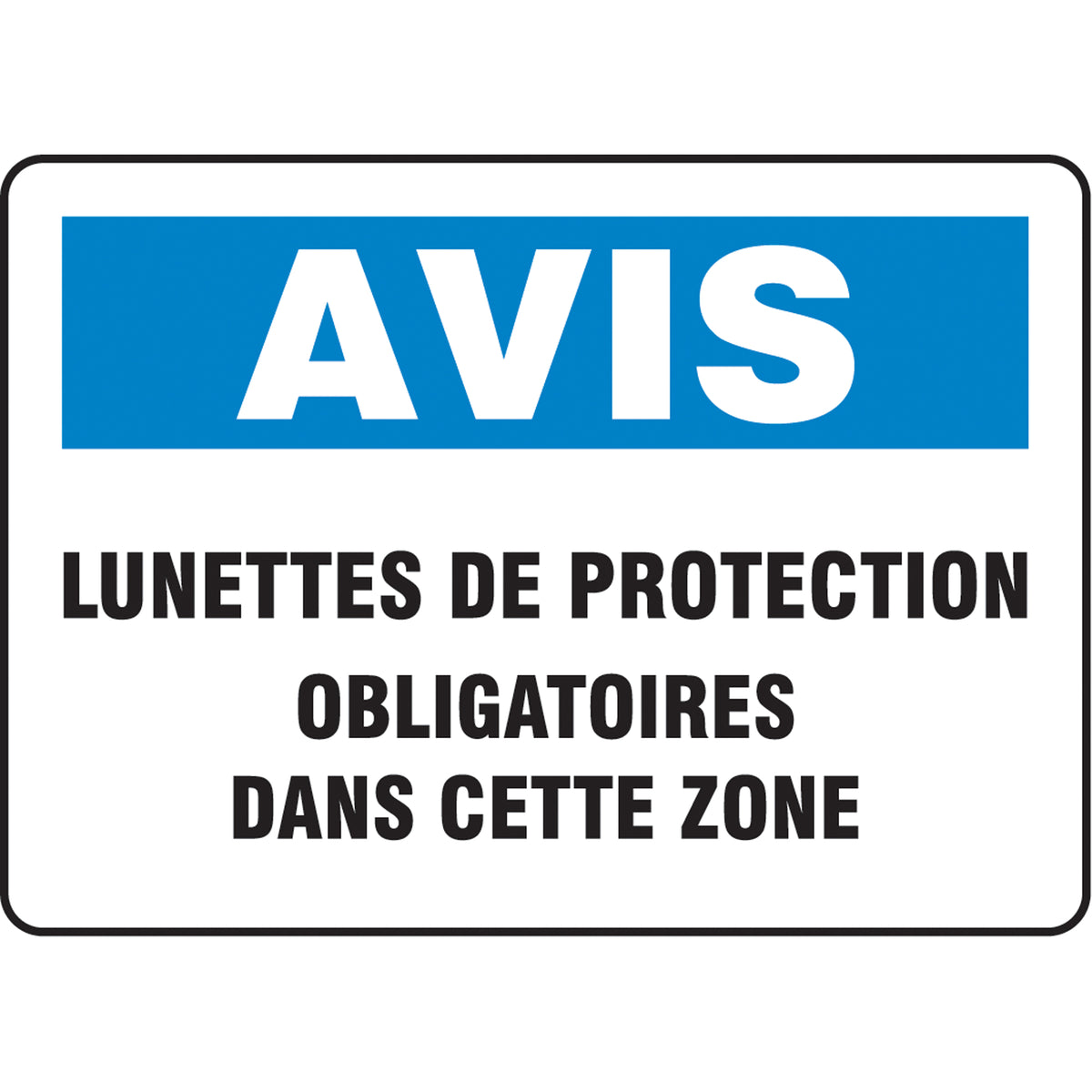 ""Lunettes de protection"" Sign - SO688
