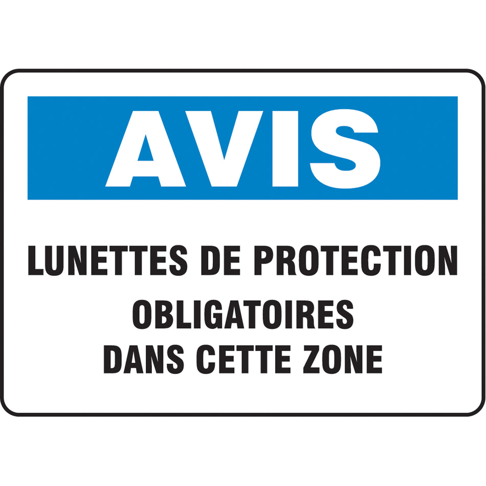 ""Lunettes de protection"" Sign - SO688