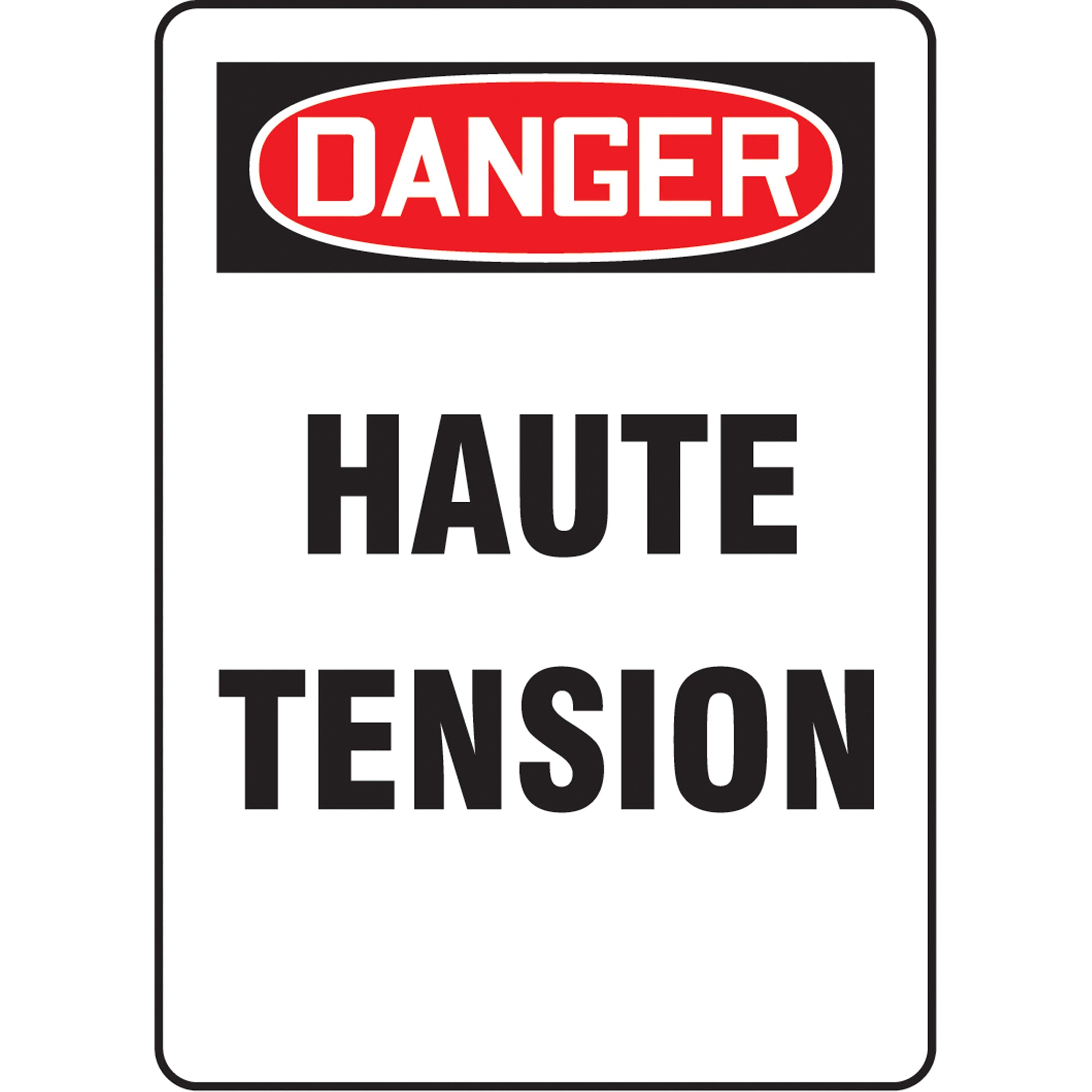 ""Haute tension"" Sign - SAZ569