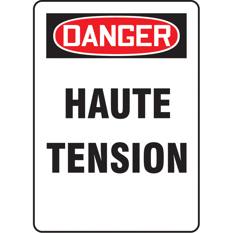 ""Haute tension"" Sign - SAZ569