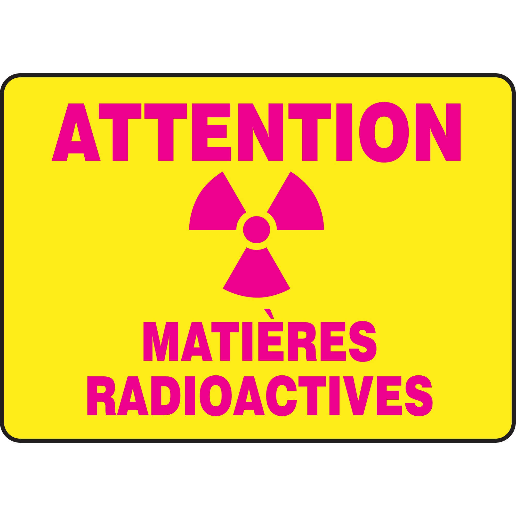""Matières radioactives"" Sign - SP968