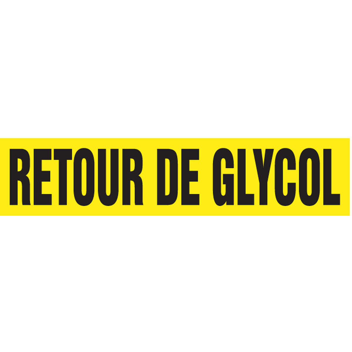""Retour de Glycol"" Pipe Markers - SQ955