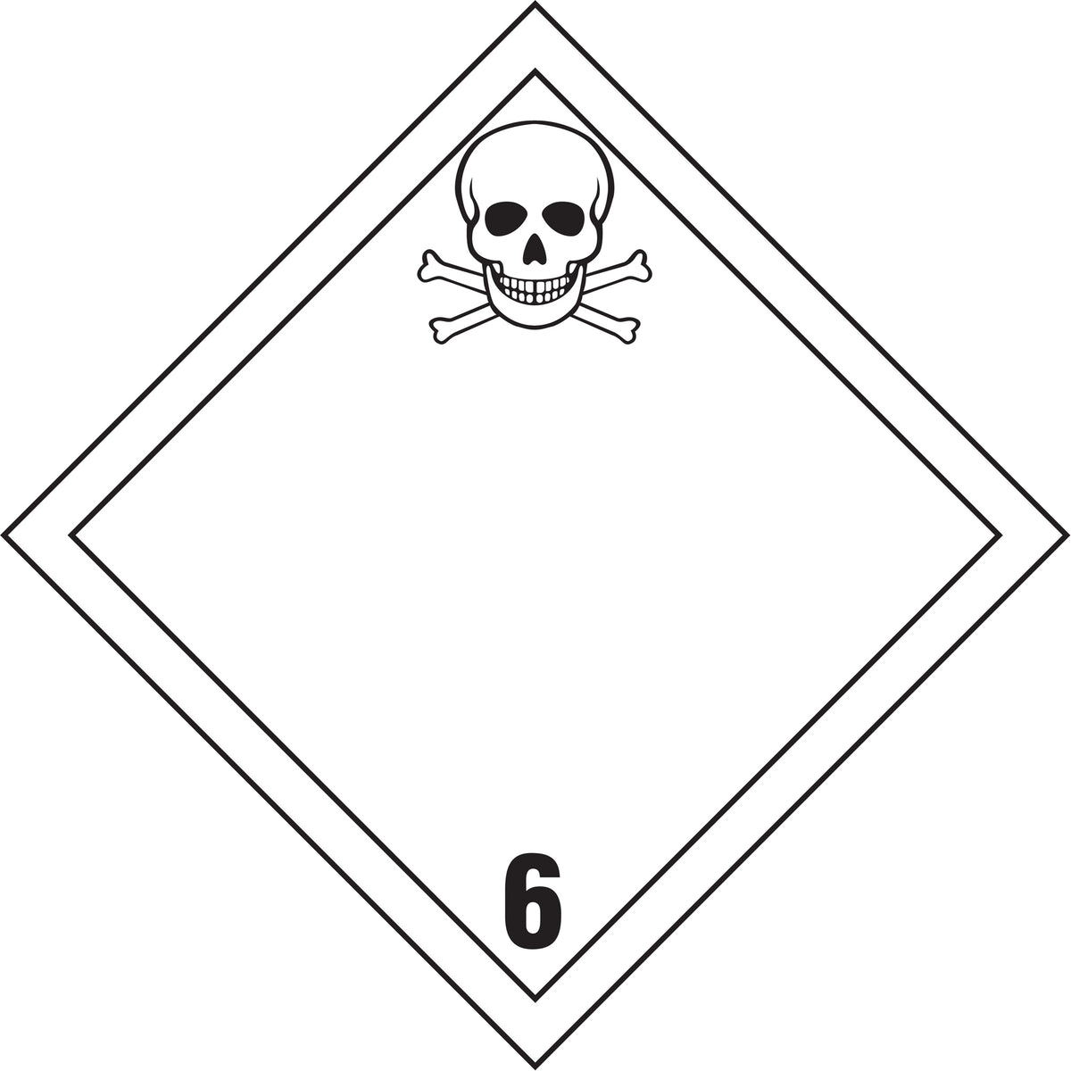 Poisonous Materials TDG Placard - SS738