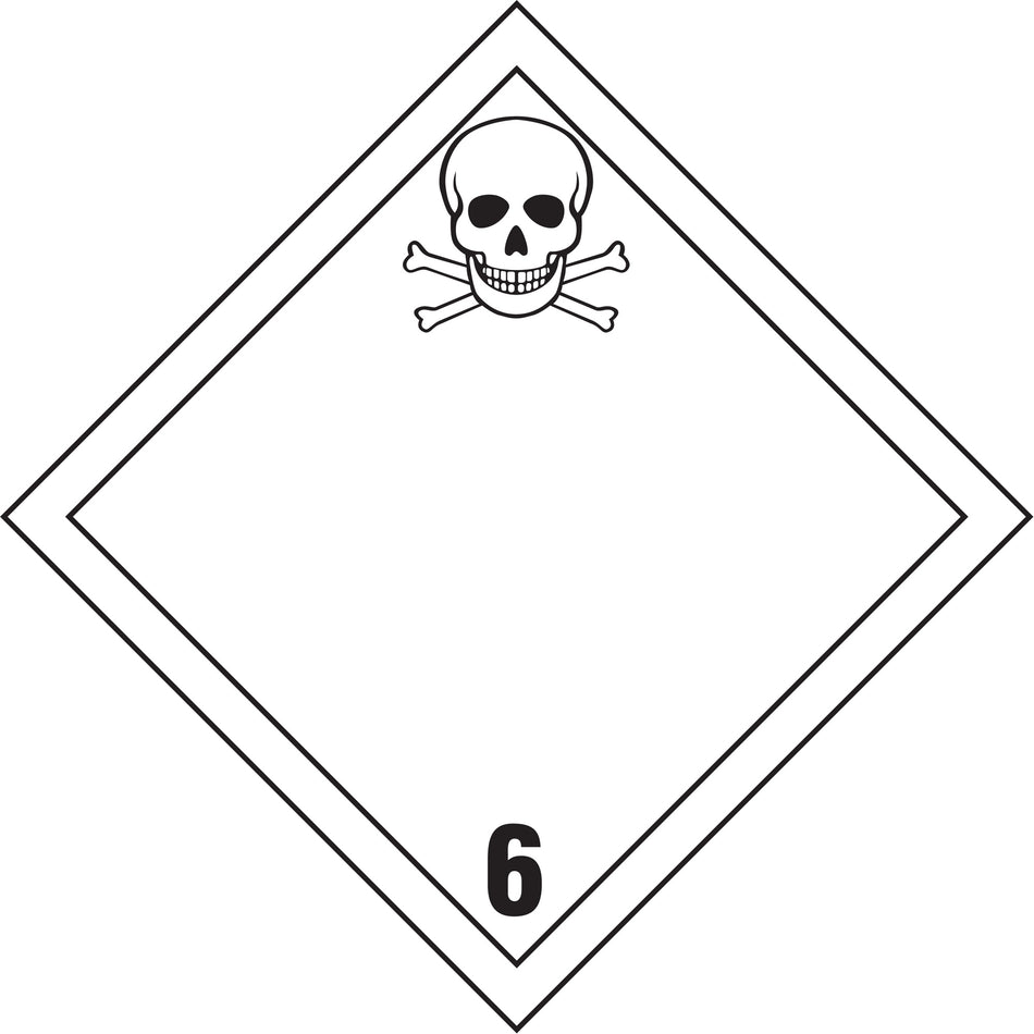 Poisonous Materials TDG Placard - SS738