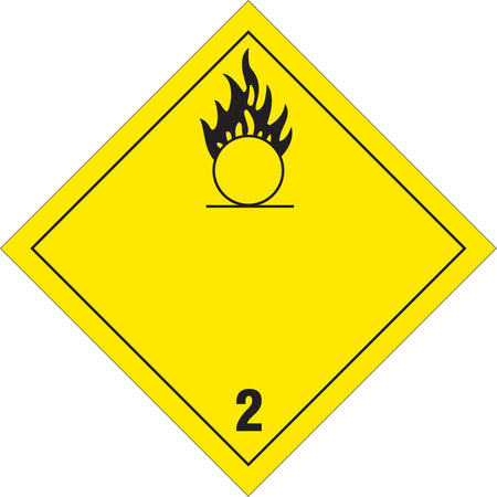 Oxygen TDG Placard - SS744