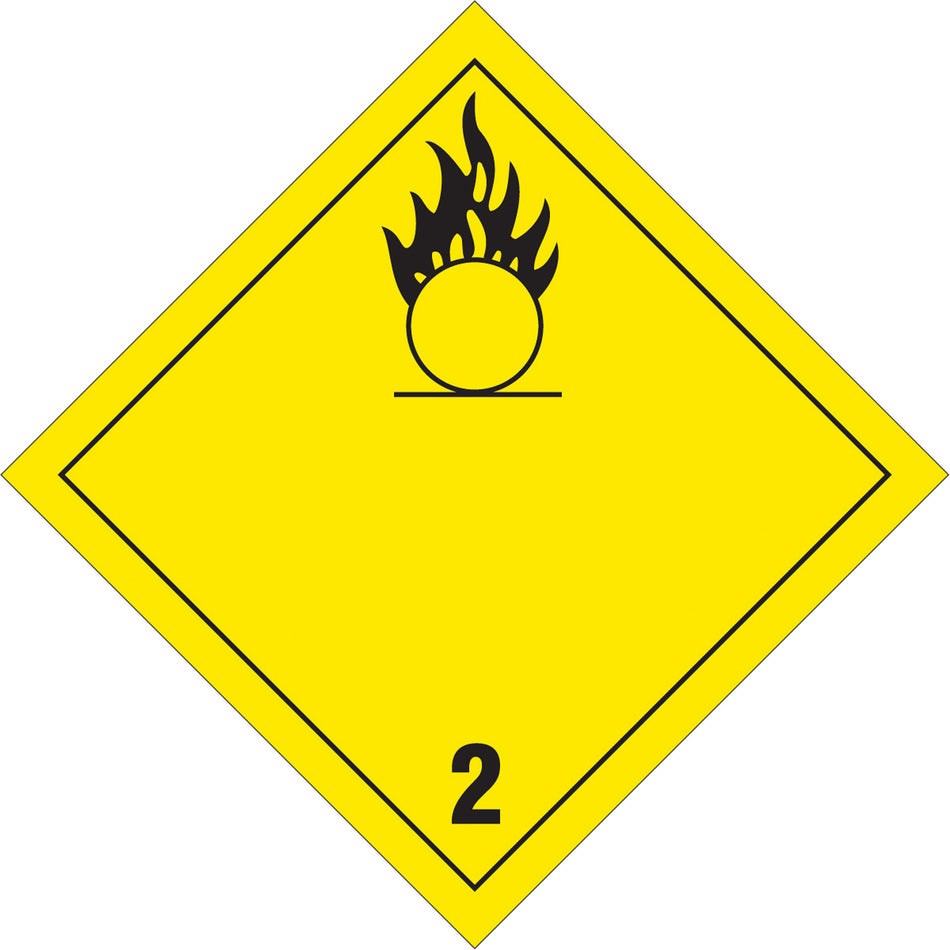 Oxygen TDG Placard - SS744