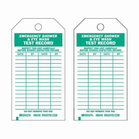 Test Record Inspection Tags - SX325