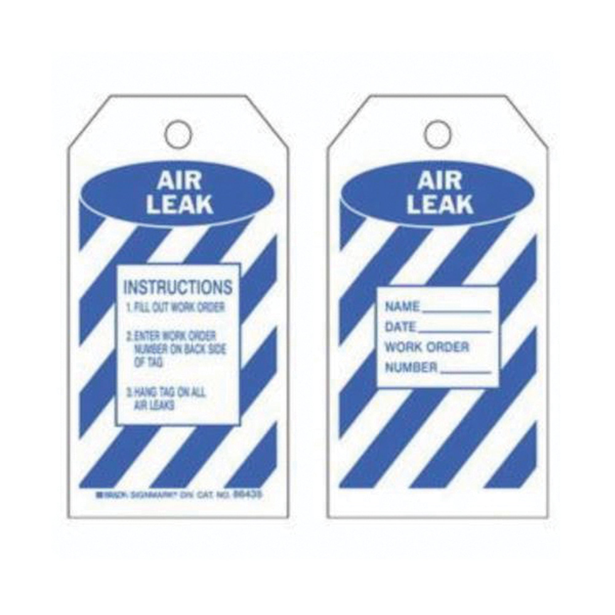 ""Air Leak"" Inspection Tags - SX336