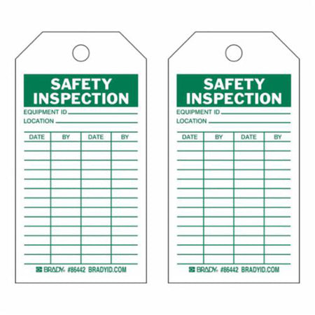 Safety Inspection Tags - SX355