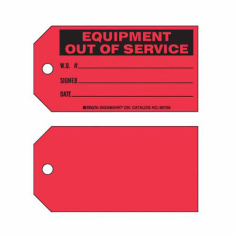 ""Equipment Out of Service"" Tags - SX376