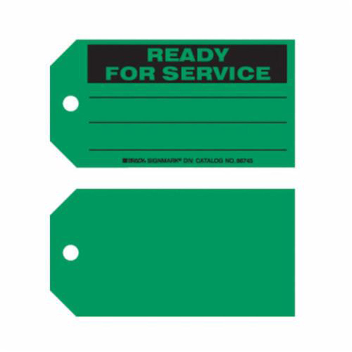 ""Ready For Service"" Tags - SX395