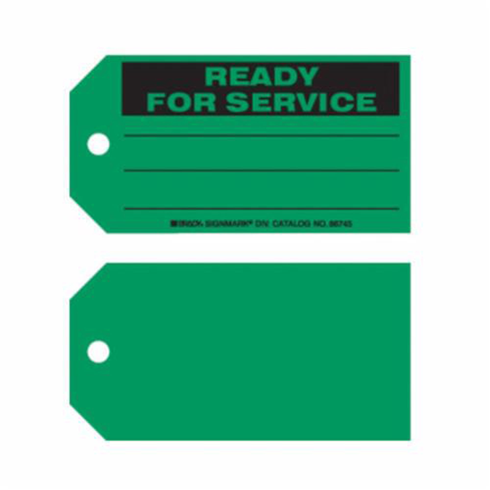 ""Ready For Service"" Tags - SX395