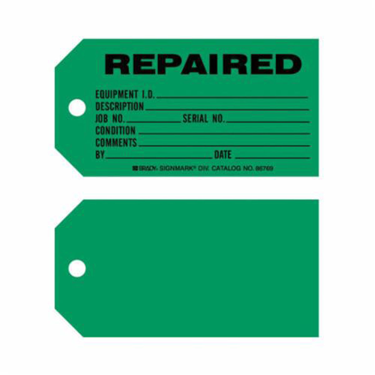 Product Maintenance Tags - SX399