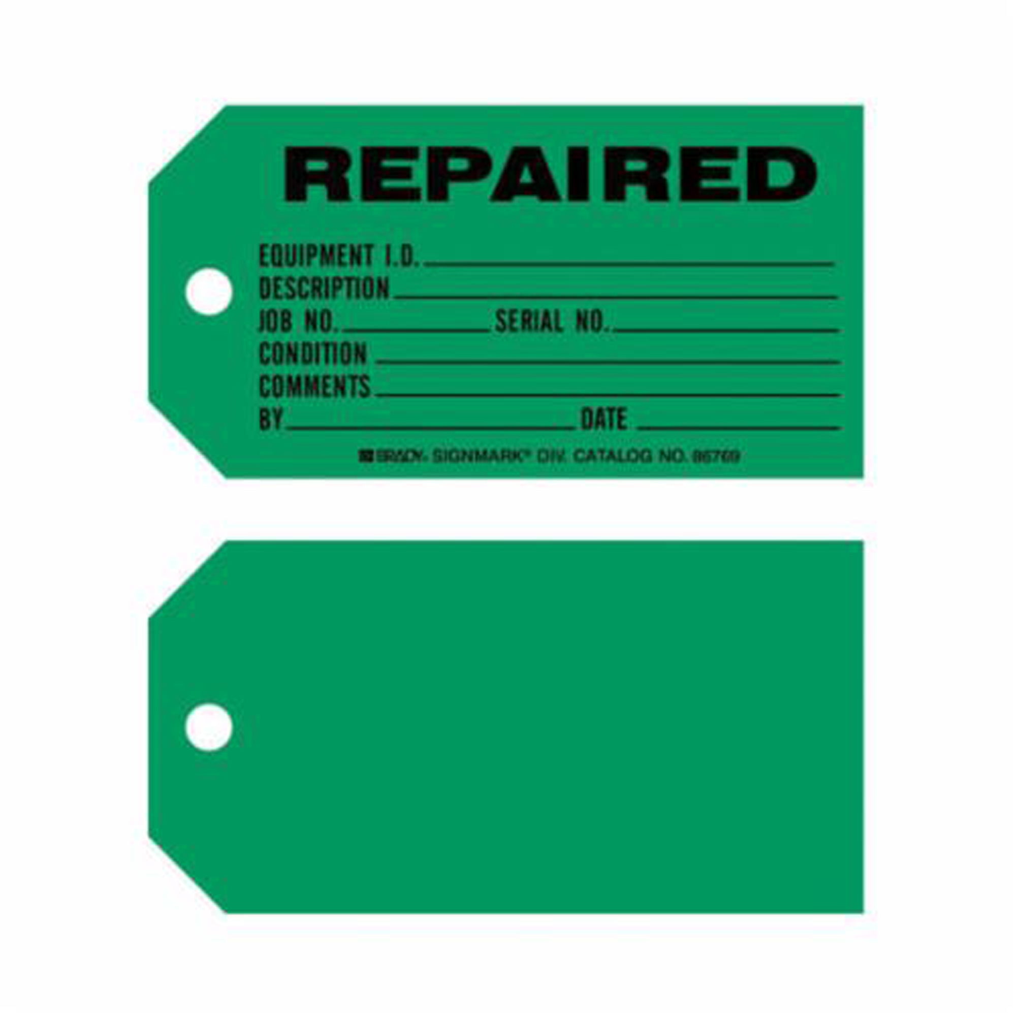 Product Maintenance Tags - SX399