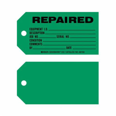 Product Maintenance Tags - SX399