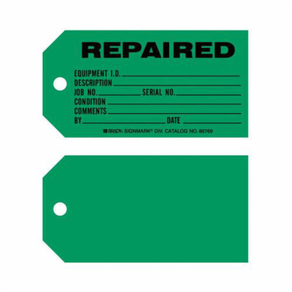 Product Maintenance Tags - SX399