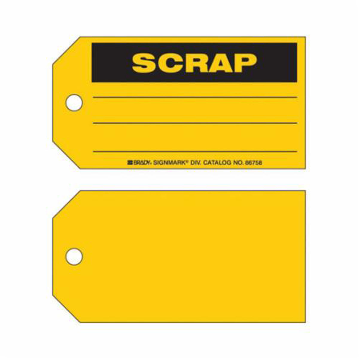 Scrap Material Control Tags - SX408