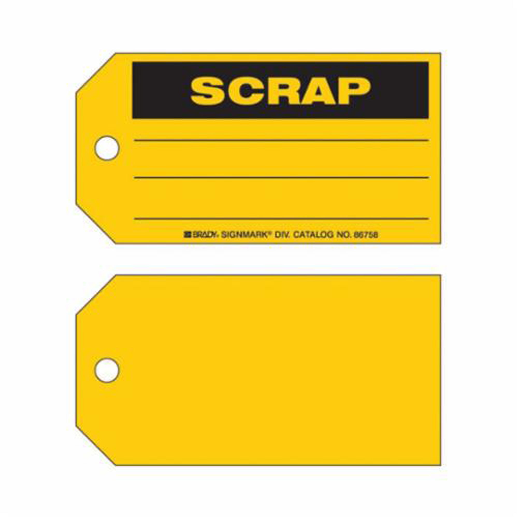 Scrap Material Control Tags - SX408