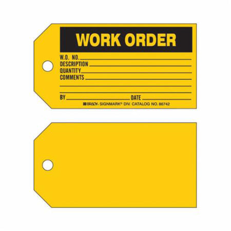 ""Work Order"" Tag - SX410