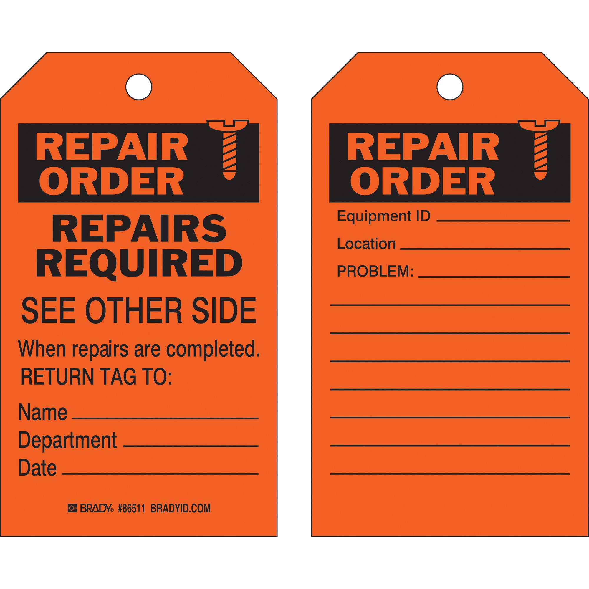 Safety Repair Tag - SX420