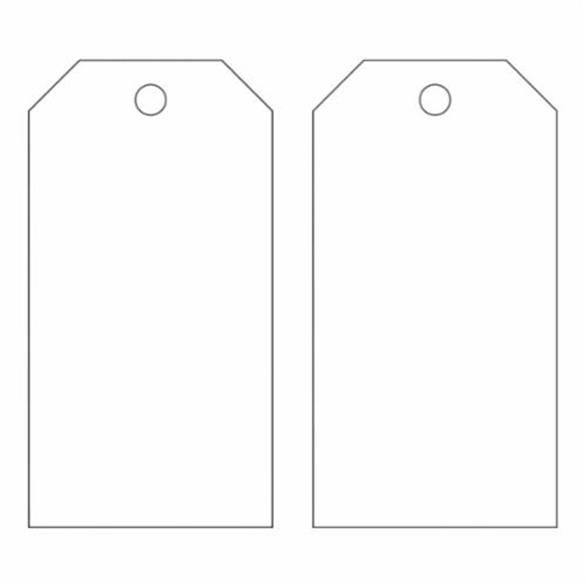 Blank Self-Laminating Accident Prevention Tags - SX850