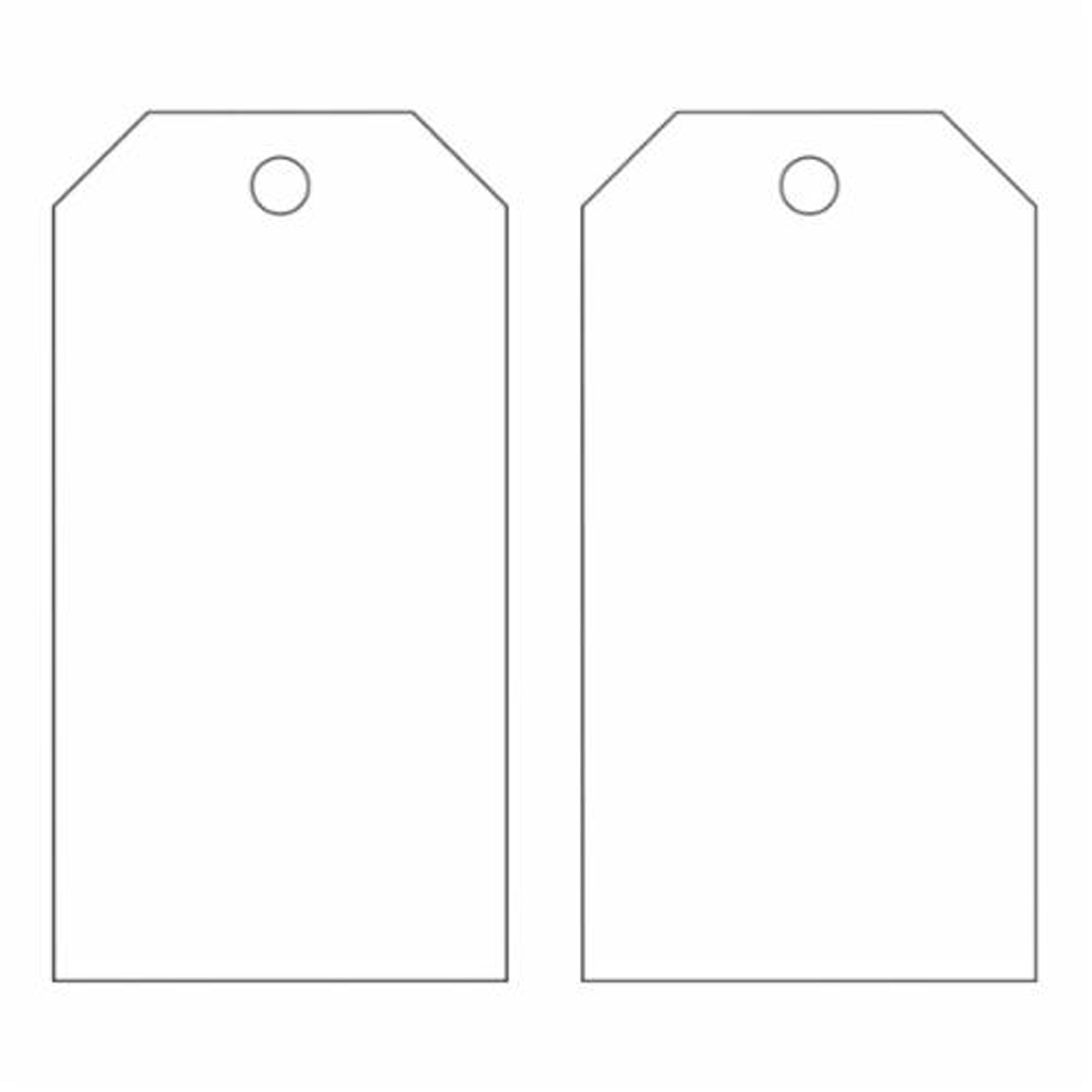Blank Self-Laminating Accident Prevention Tags - SX850