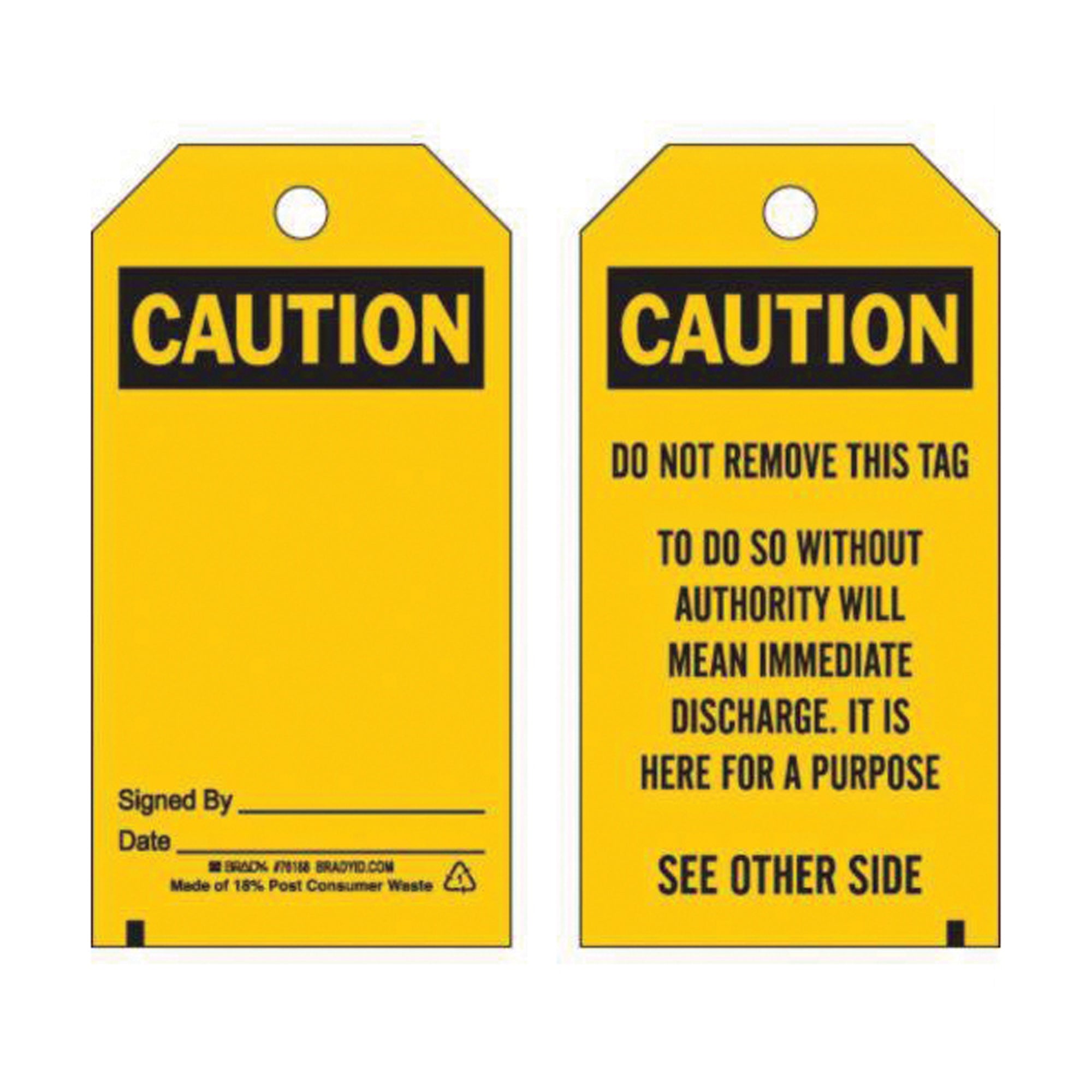 Self-Laminating Accident Prevention Tags - SX848