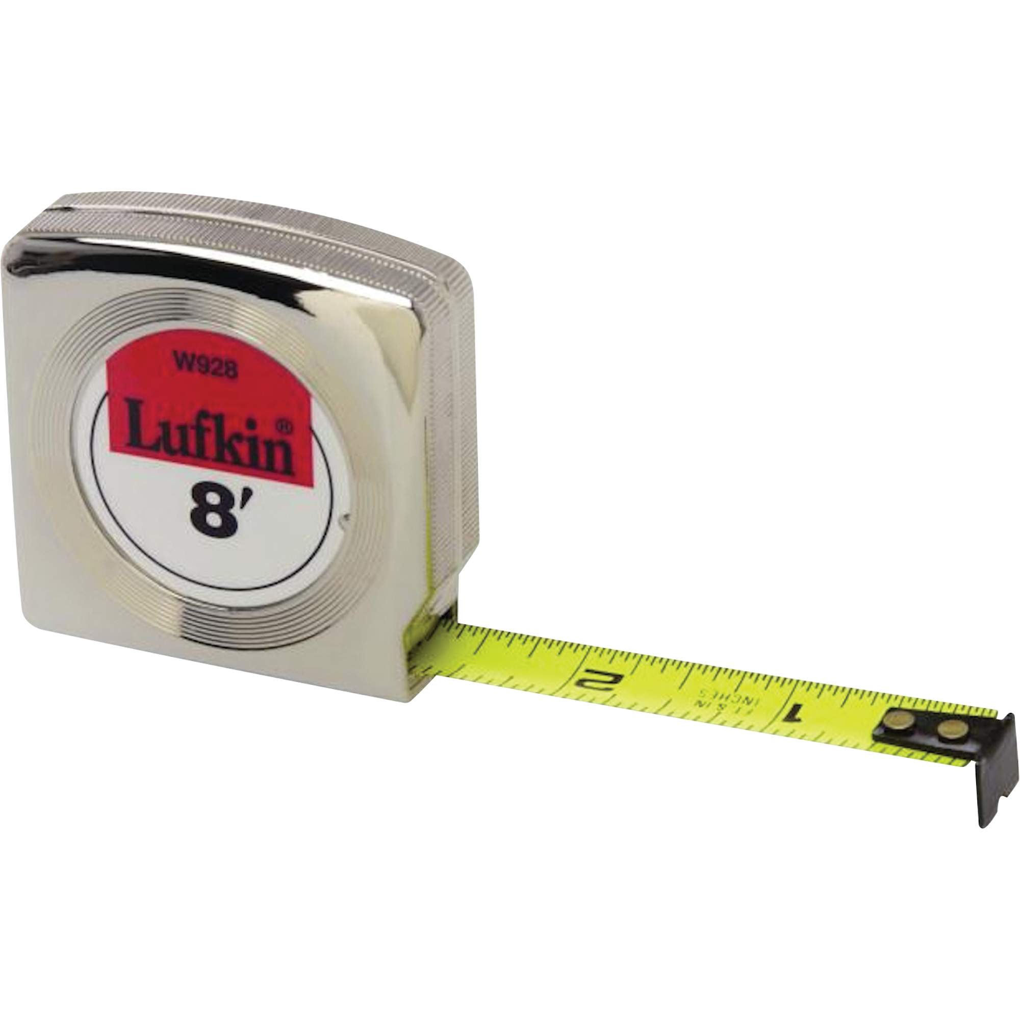 Mezurall® Chrome Case Yellow Clad Power Return Tape Measure - TBG719