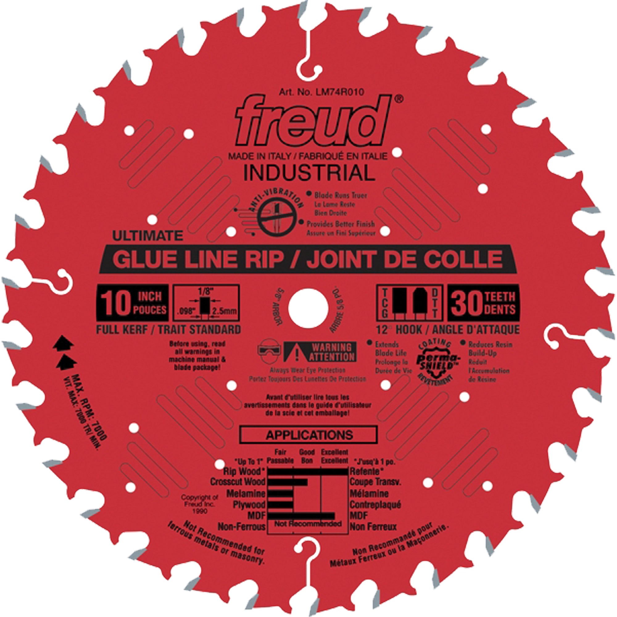 Heavy-Duty Glue Line Ripping Saw Blades - TBO357