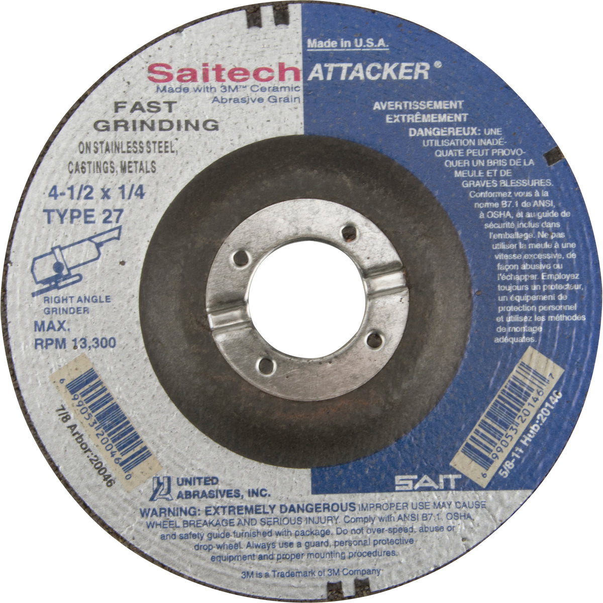 Saitech Attacker® Fast Grinding Wheel - TC161