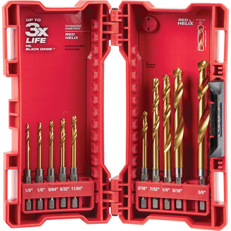 Shockwave™ Red Helix™ Drill Bit Set - TCR734