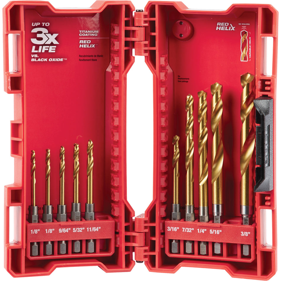 Shockwave™ Red Helix™ Drill Bit Set - TCR734