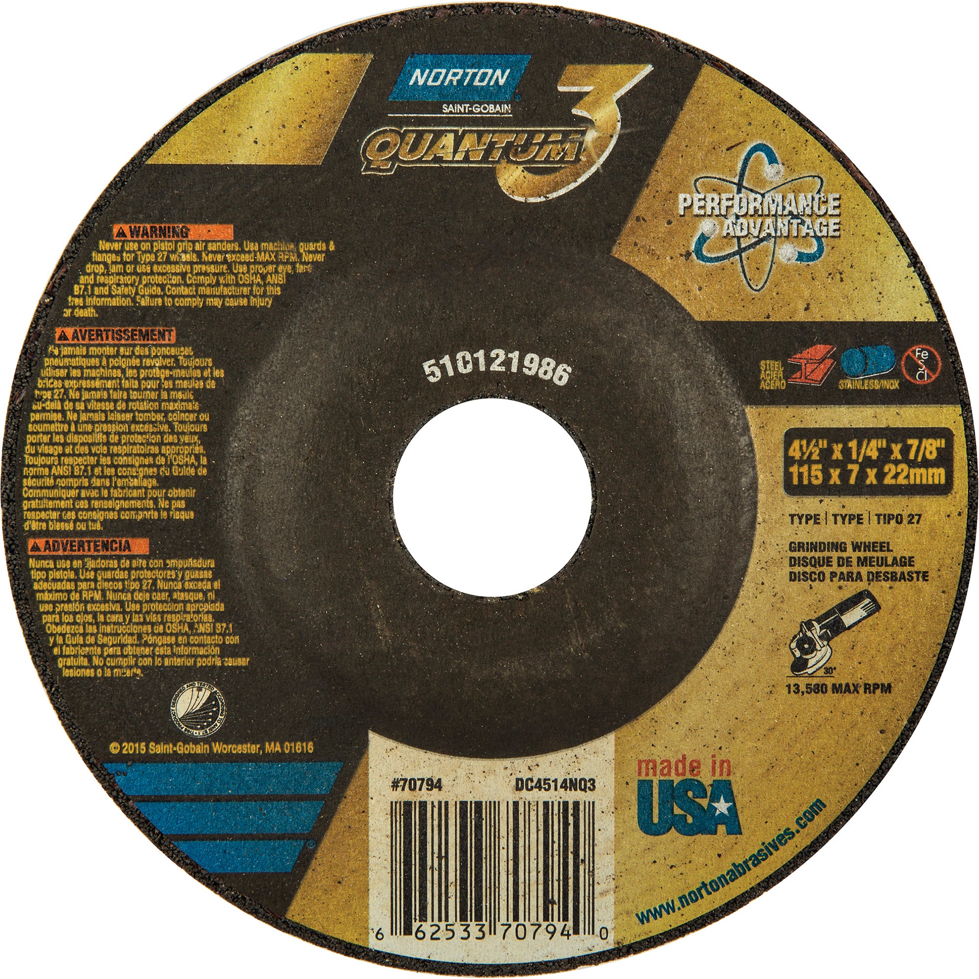 Quantum3™ Grinding Wheel - TCT377