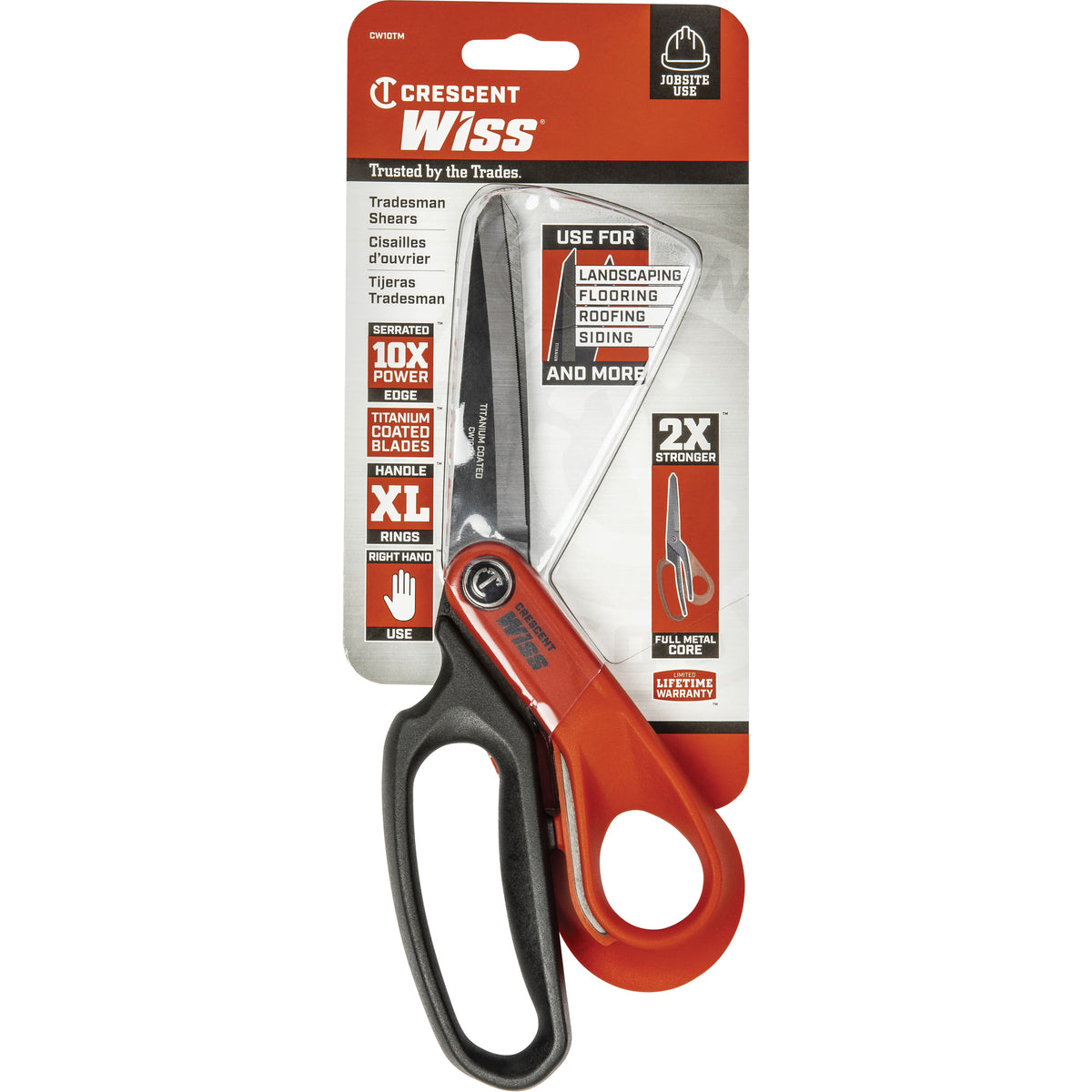 Heavy-Duty Titanium Coated Tradesman Shears - TCT414