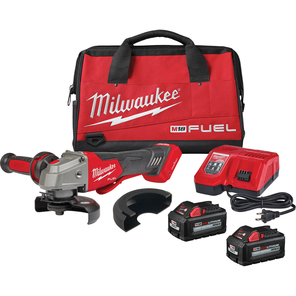 M18 Fuel™ No-Lock Braking Grinder with One-Key™ Paddle Switch Kit - TCT638