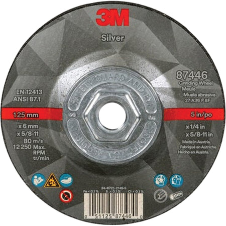 Quick Change Silver Depressed Centre Grinding Wheel 87446 - TCT858