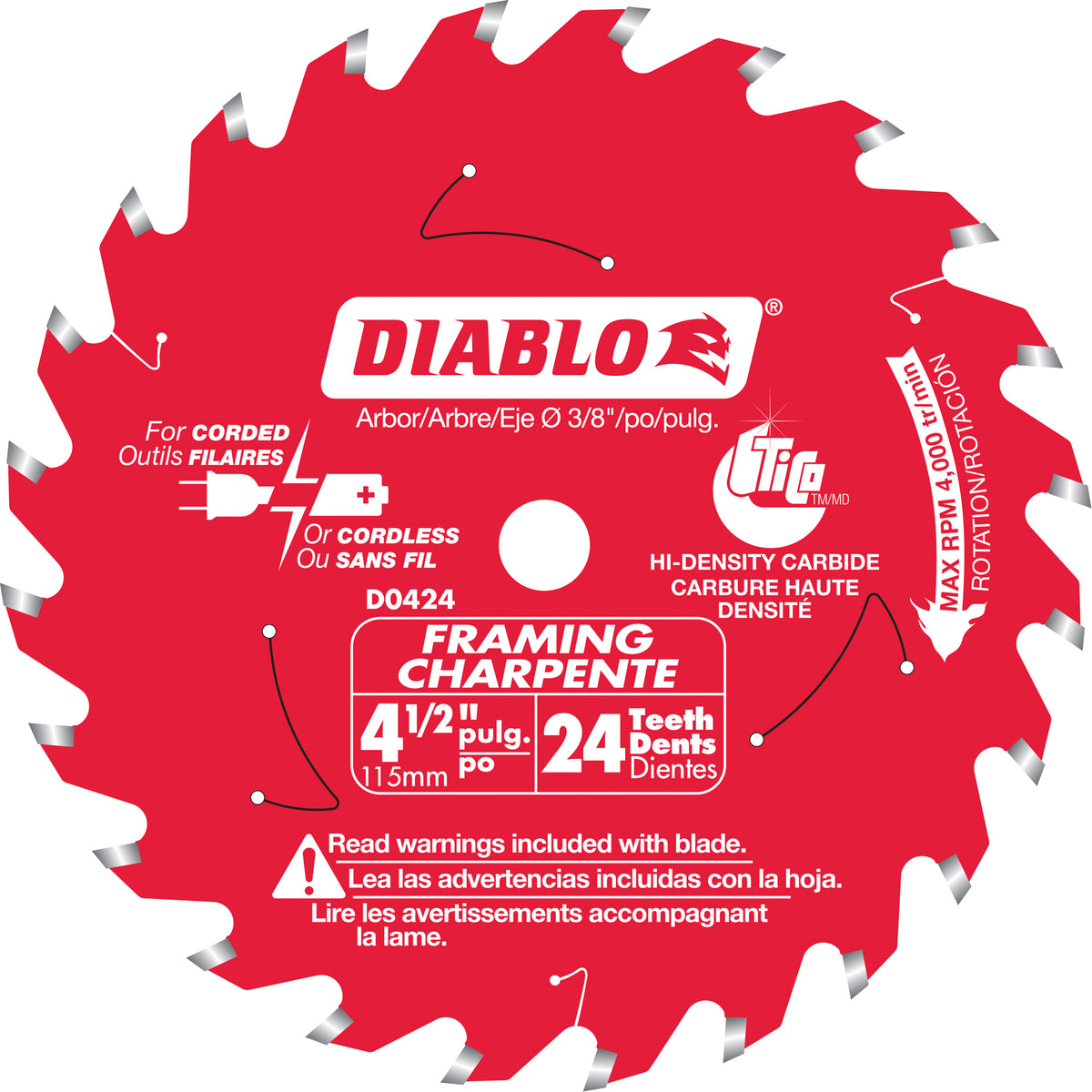 Framing Trim Circular Saw Blade - TCT860