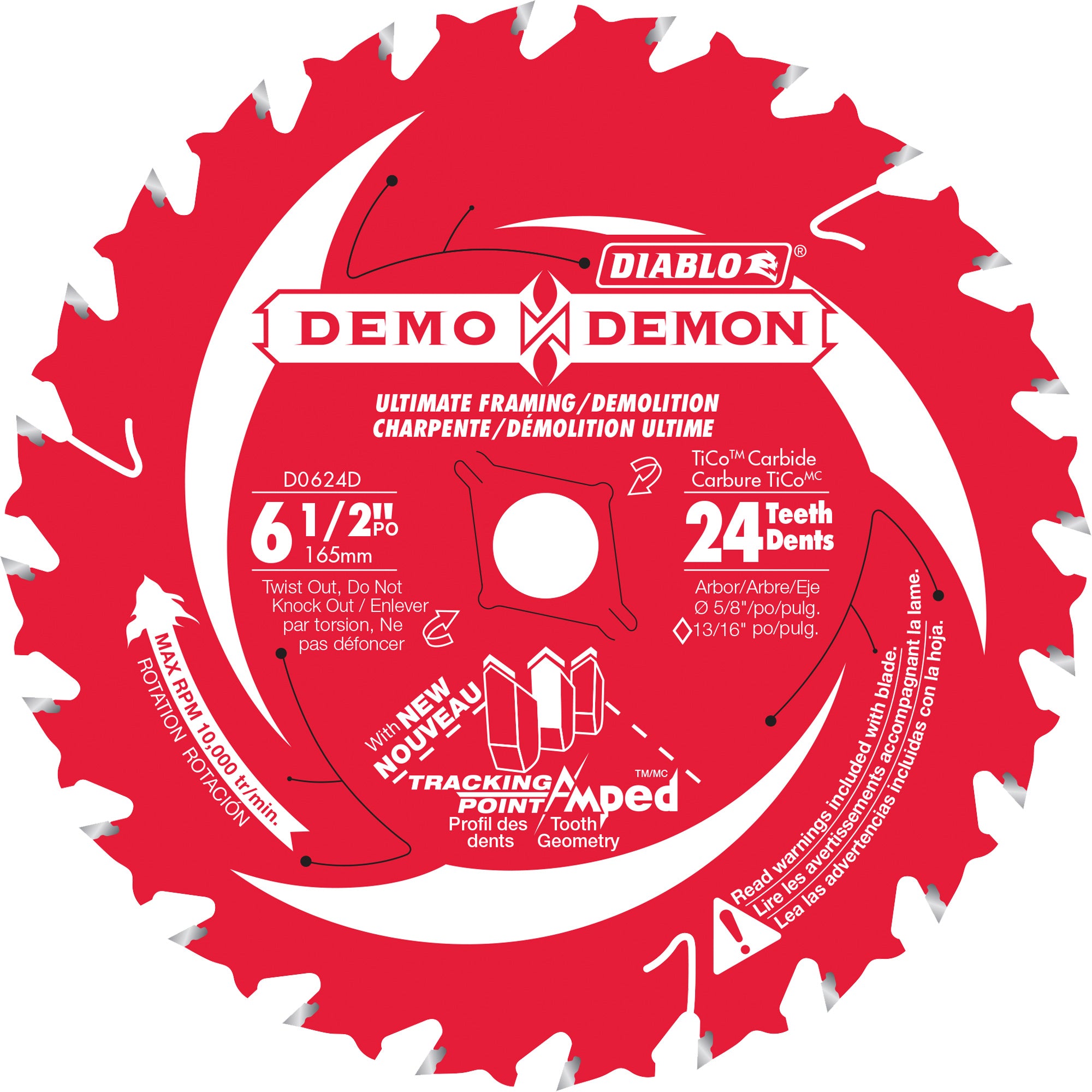 Demo Demon Ultra-Thin Framing/Demolition Circular Saw Blade - TCT869