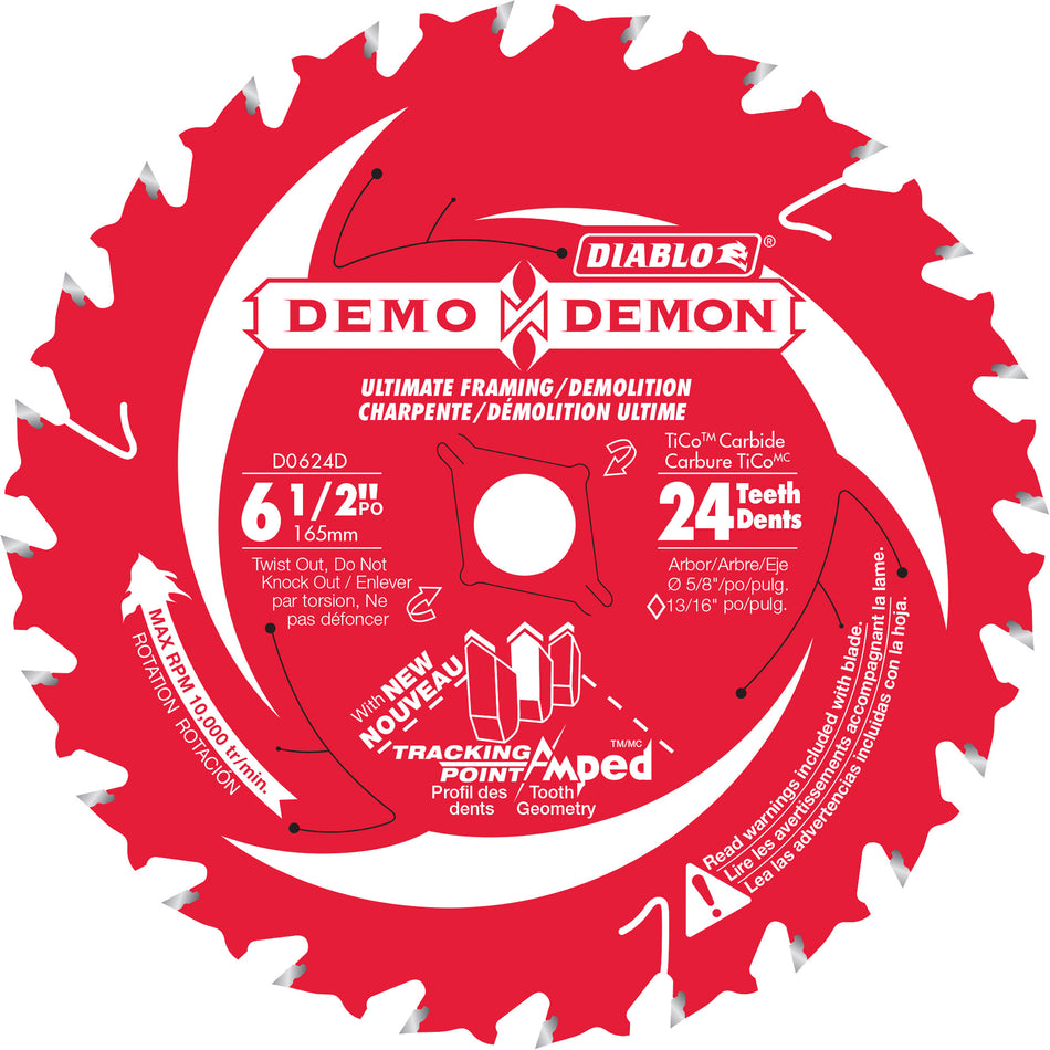 Demo Demon Ultra-Thin Framing/Demolition Circular Saw Blade - TCT869