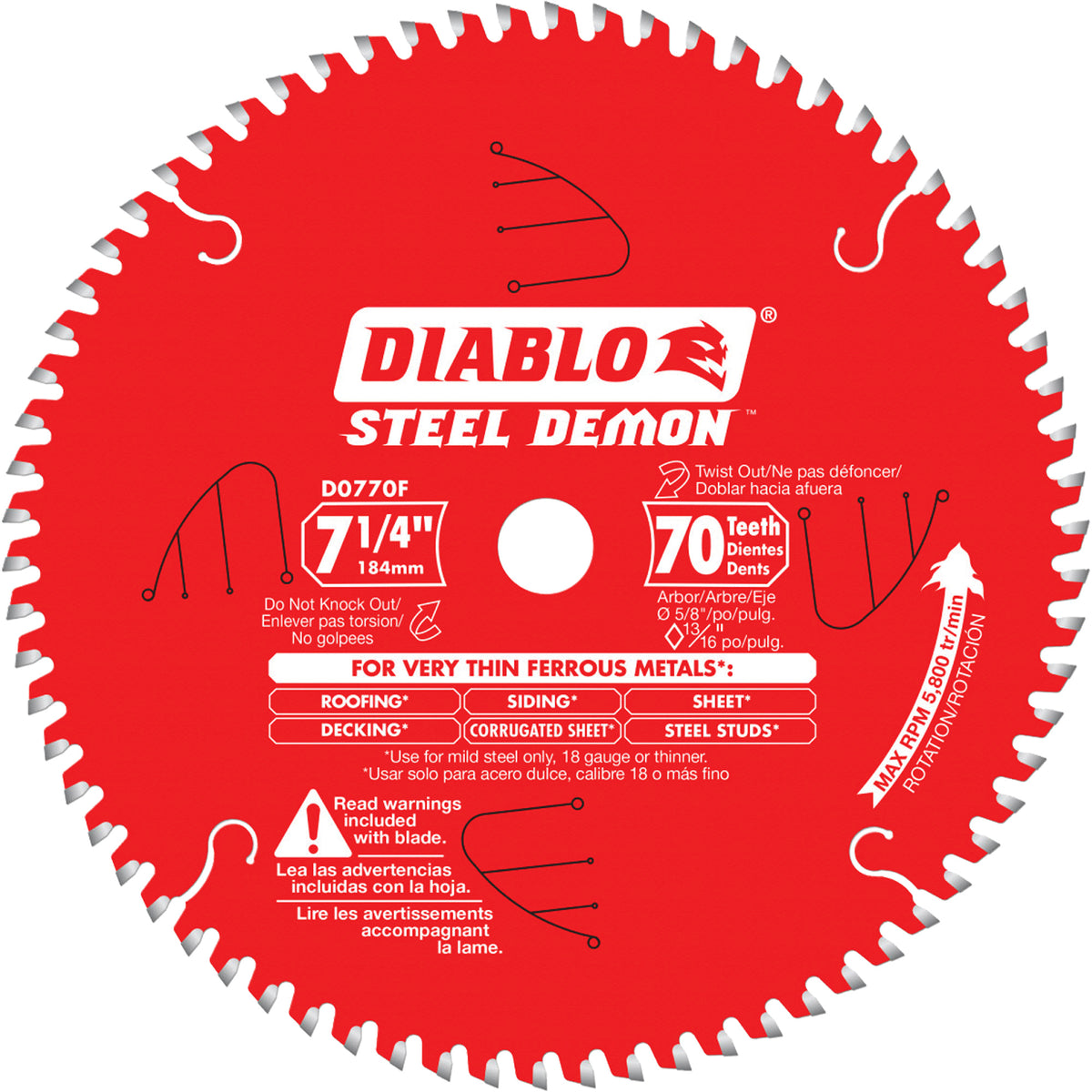 Steel Demon™ Cutting Saw Blade - TCT898
